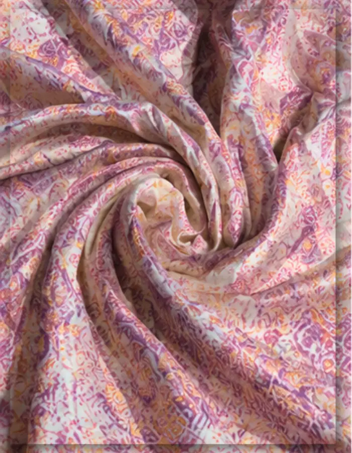 Gaji Silk Printed Fabric Gujarat