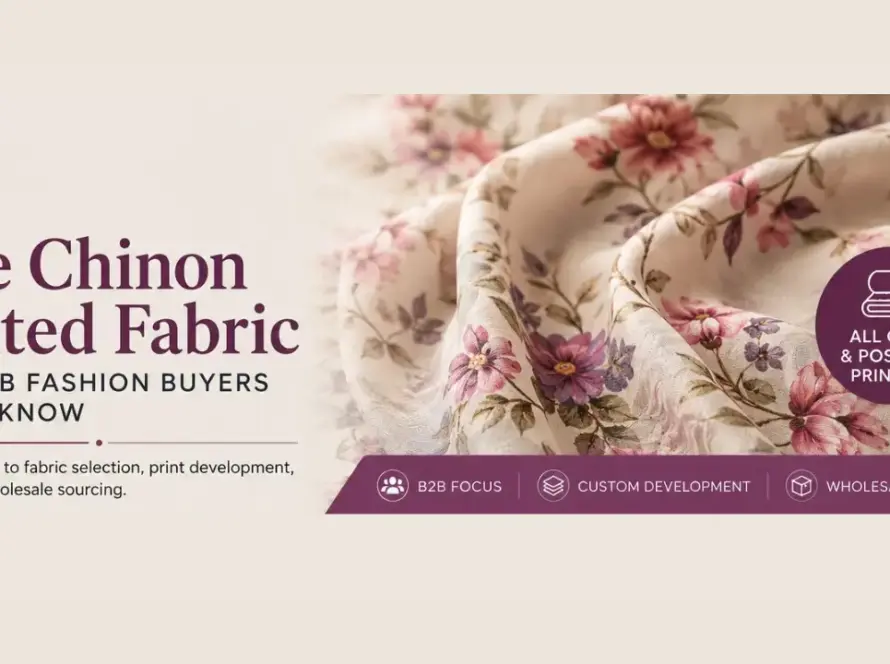 Pure Chinon Printed Fabric for Wholesale & Bulk Sourcing
